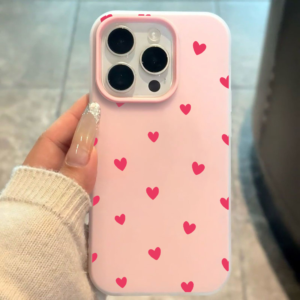 Phone Cases Red - Rode liefdeshartpatroon telefoonhoesje voor Redmi 12