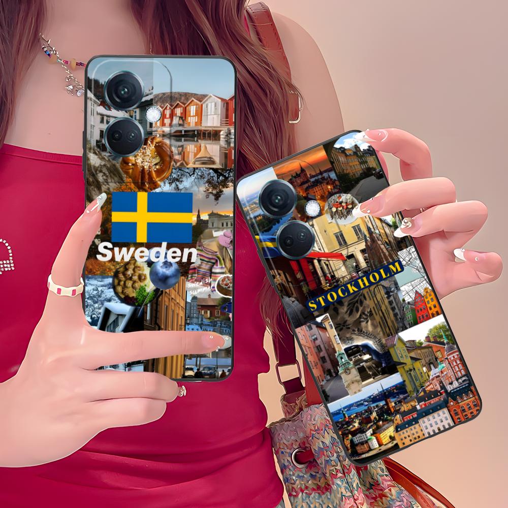 Phone Cases Sweden - Telefoonhoesje met Zweedse vlag voor OPPO