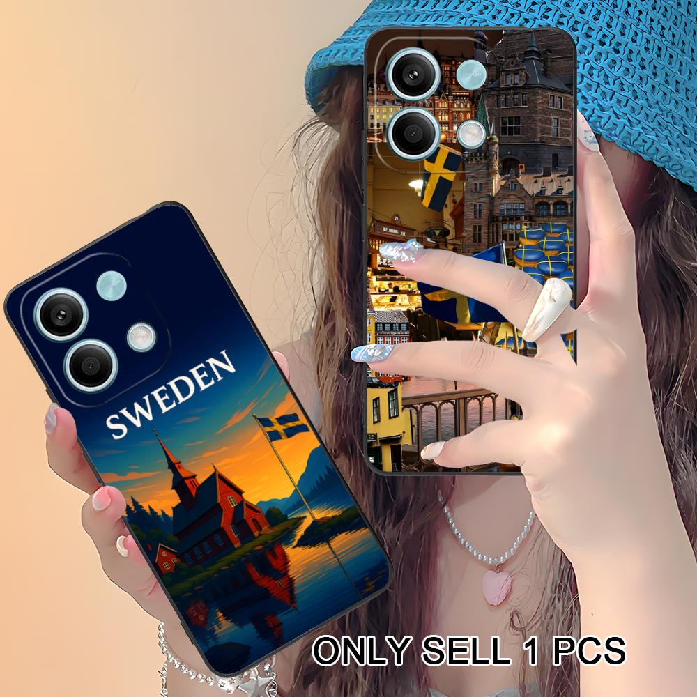 Phone Cases Sweden - Zweden Vlag Telefoonhoesje voor Xiaomi Redmi