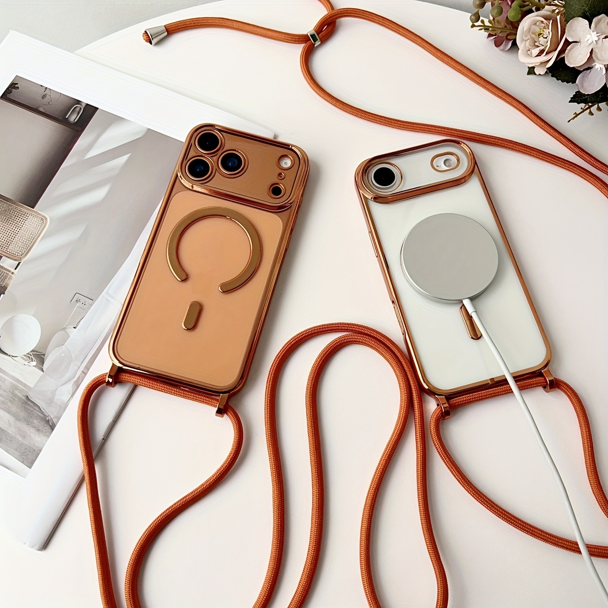 Luxury Plating Case - Luxe Ketting Koord Touw Lanyard Plating