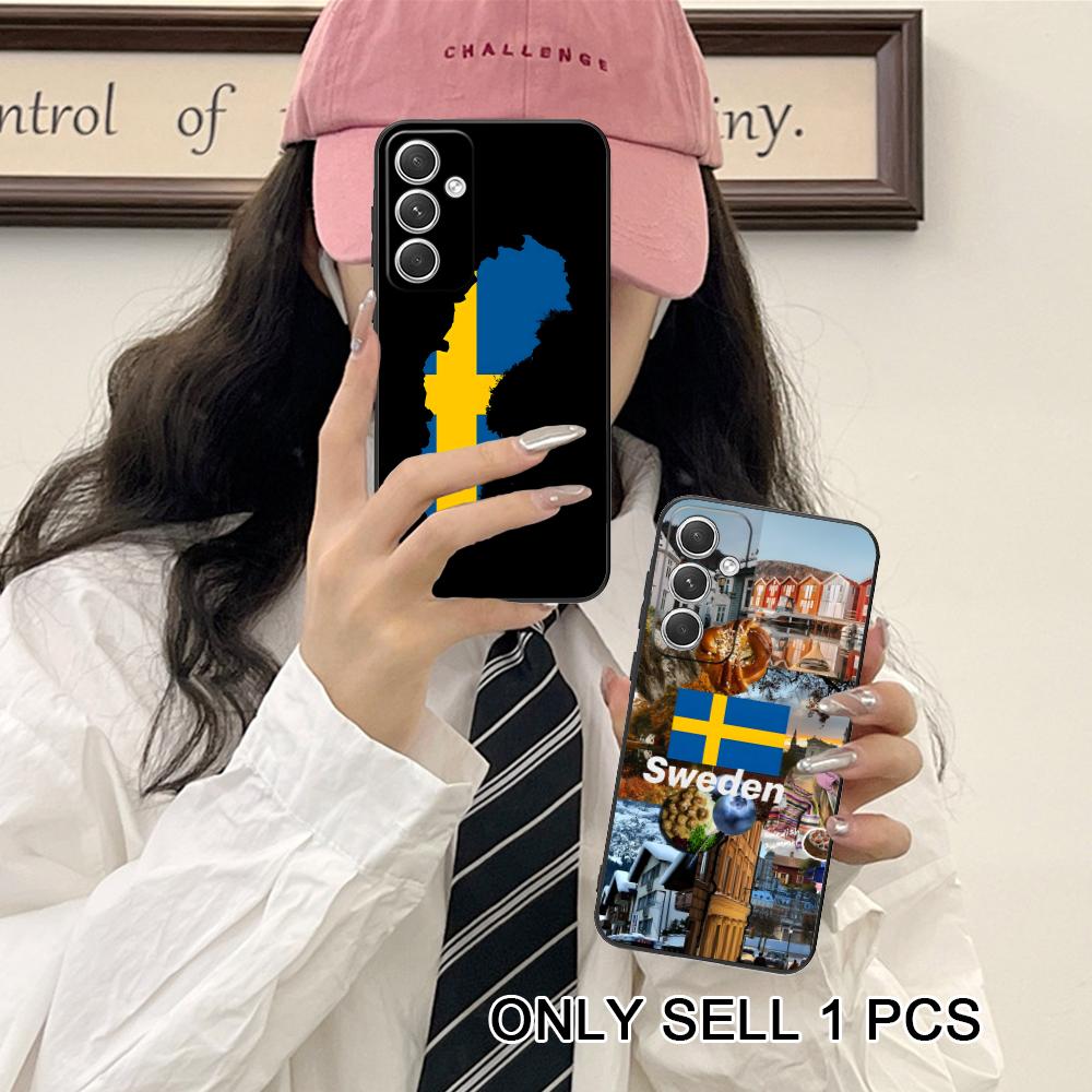 Phone Cases Sweden - Zweden Vlag Telefoonhoesje voor Samsung Galaxy