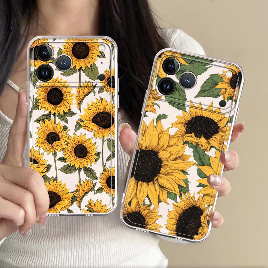 Phone Cases Like Loopy - Schattig zonnebloempatroon hoesje voor Apple iPhone