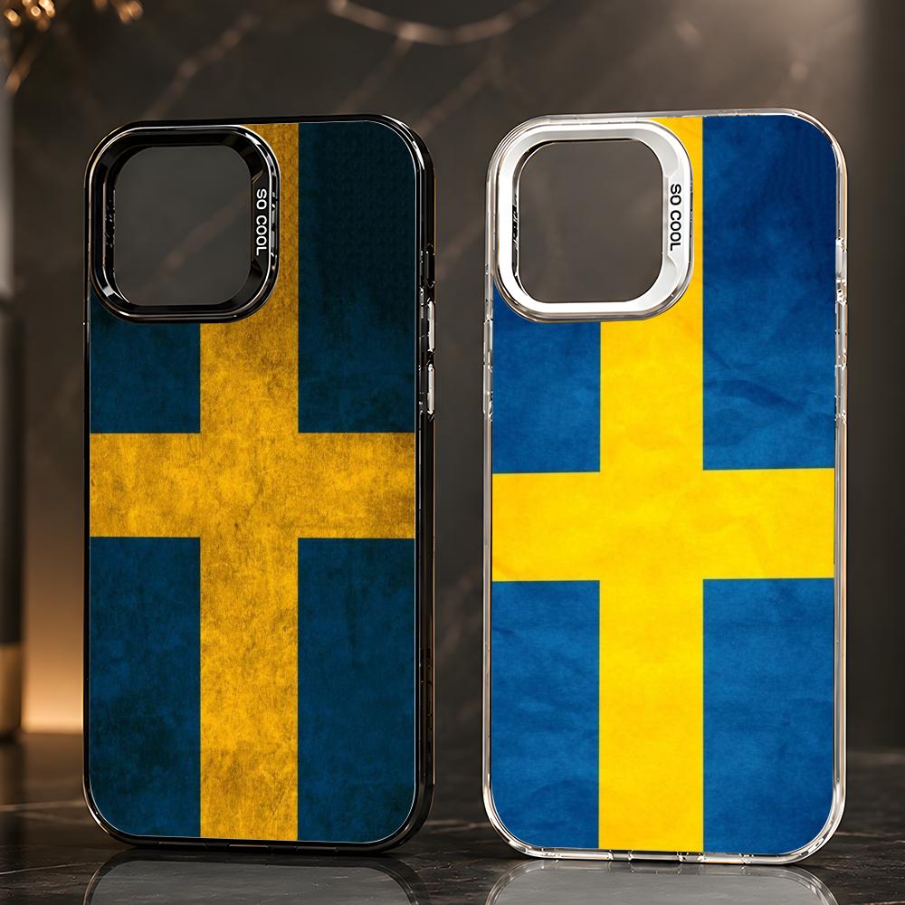 Phone Cases Sweden - Sport Zweden Vlag voetbal Telefoonhoesje Iridescent