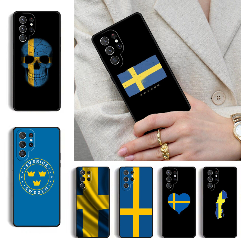 Phone Cases Sweden - Zweden Vlag Telefoonhoesje voor Samsung Galaxy
