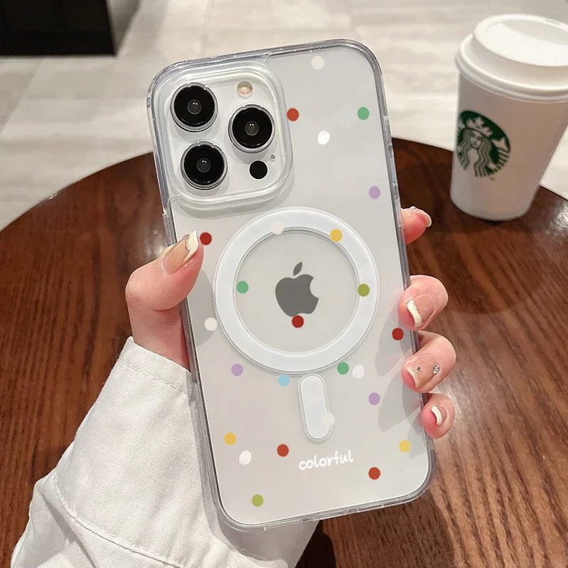 Phone Cases Korea - INS Koreaanse Creatieve Gekleurde Golf Stippen