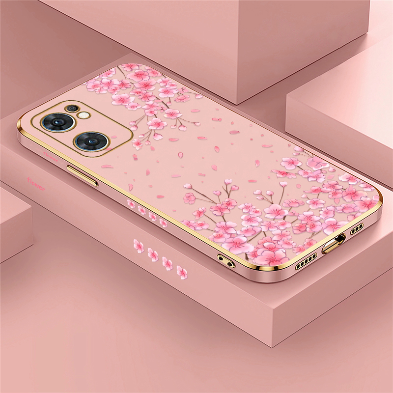 Luxury Plating Case - Zachte siliconen telefoonhoes voor OPPO Reno