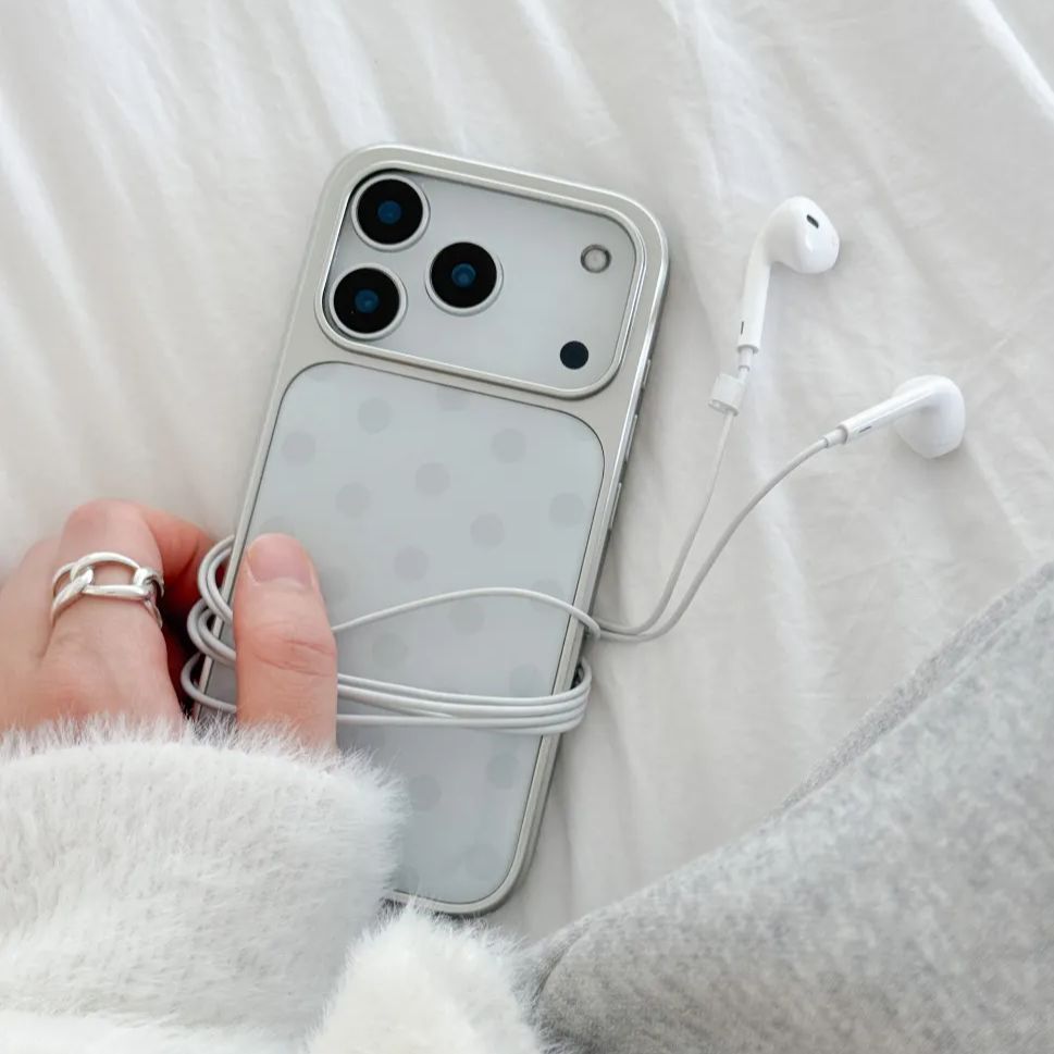 Phone Cases Korea - Koreaanse Ins minimalistische blauwe stip telefoonhoes