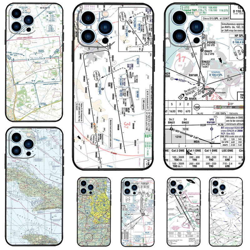 Phone Cases Aviation - Accessoires voor luchtvaartkaarten, telefoonhoesje voor iPhone