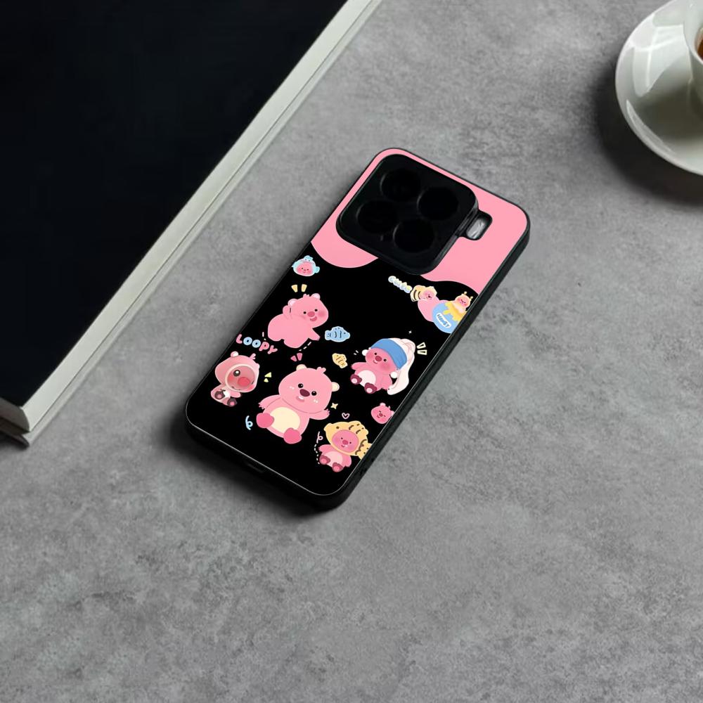 Phone Cases Loopy - Roze B-Beaver Loopys Telefoonhoesje voor Xiaomi
