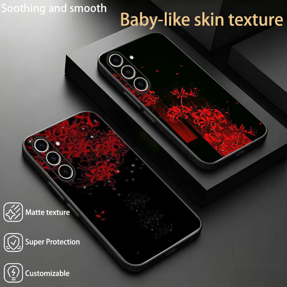 Phone Cases Red - Rode spinnenlelie Japan kunst mode design