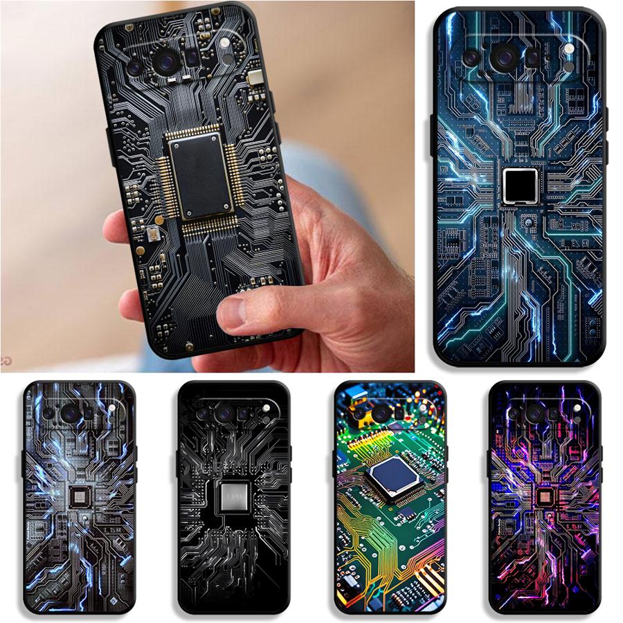 Phone Cases Pixel 10 - Retro printplaat telefoonhoesje voor Google Pixel