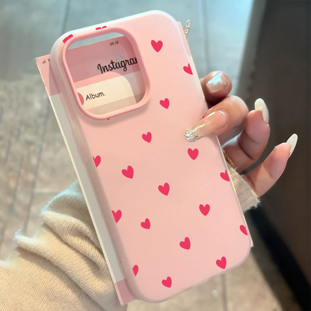 Rode liefdeshartpatroon telefo - Phone Cases Red recensie en prijs
