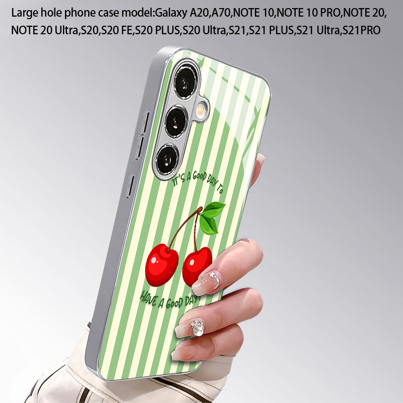 Kersenstreep Patroon 2D Telefo - Phone Cases Cherry recensie en prijs