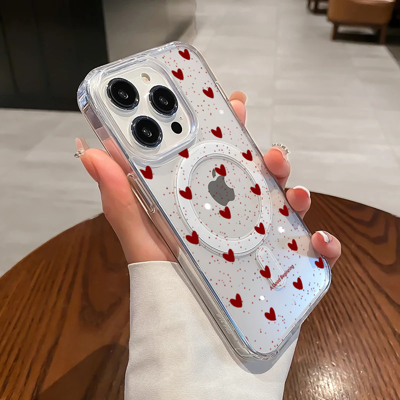 INS Red Love Heart Sexy Transp - Phone Cases Red recensie en prijs