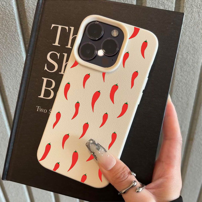 Rode Peper Geprint Telefoonhoe - Phone Cases Red recensie en prijs
