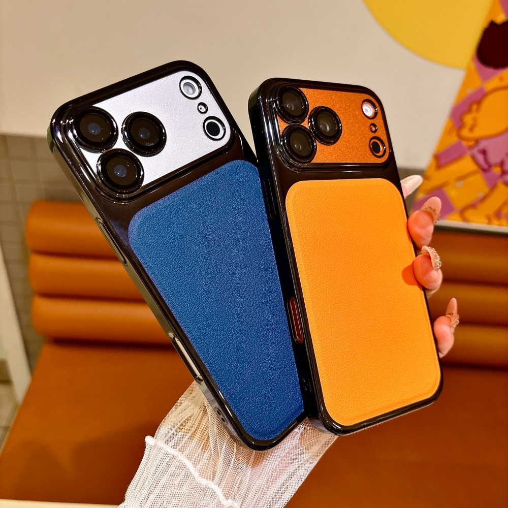 Luxe effenkleurige PU lederen  - Luxury Plating Case recensie en prijs