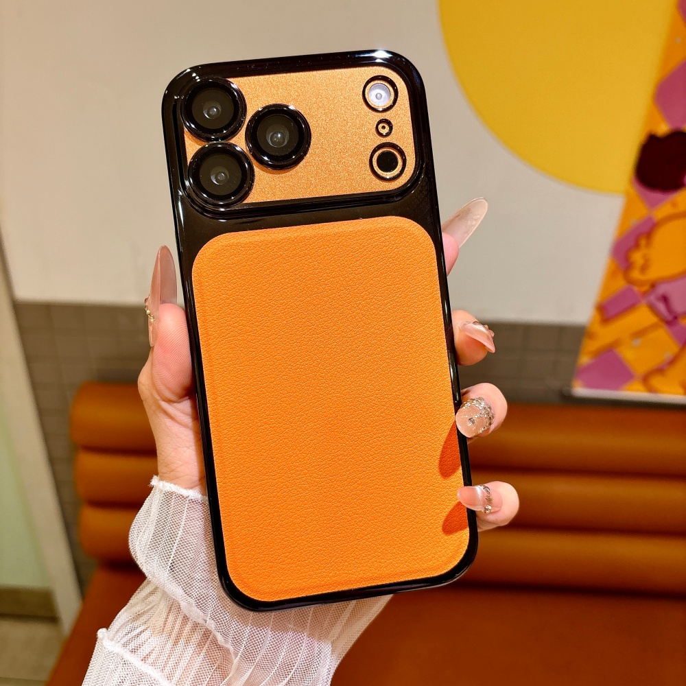 Luxe effenkleurige PU lederen  - Luxury Plating Case recensie en prijs