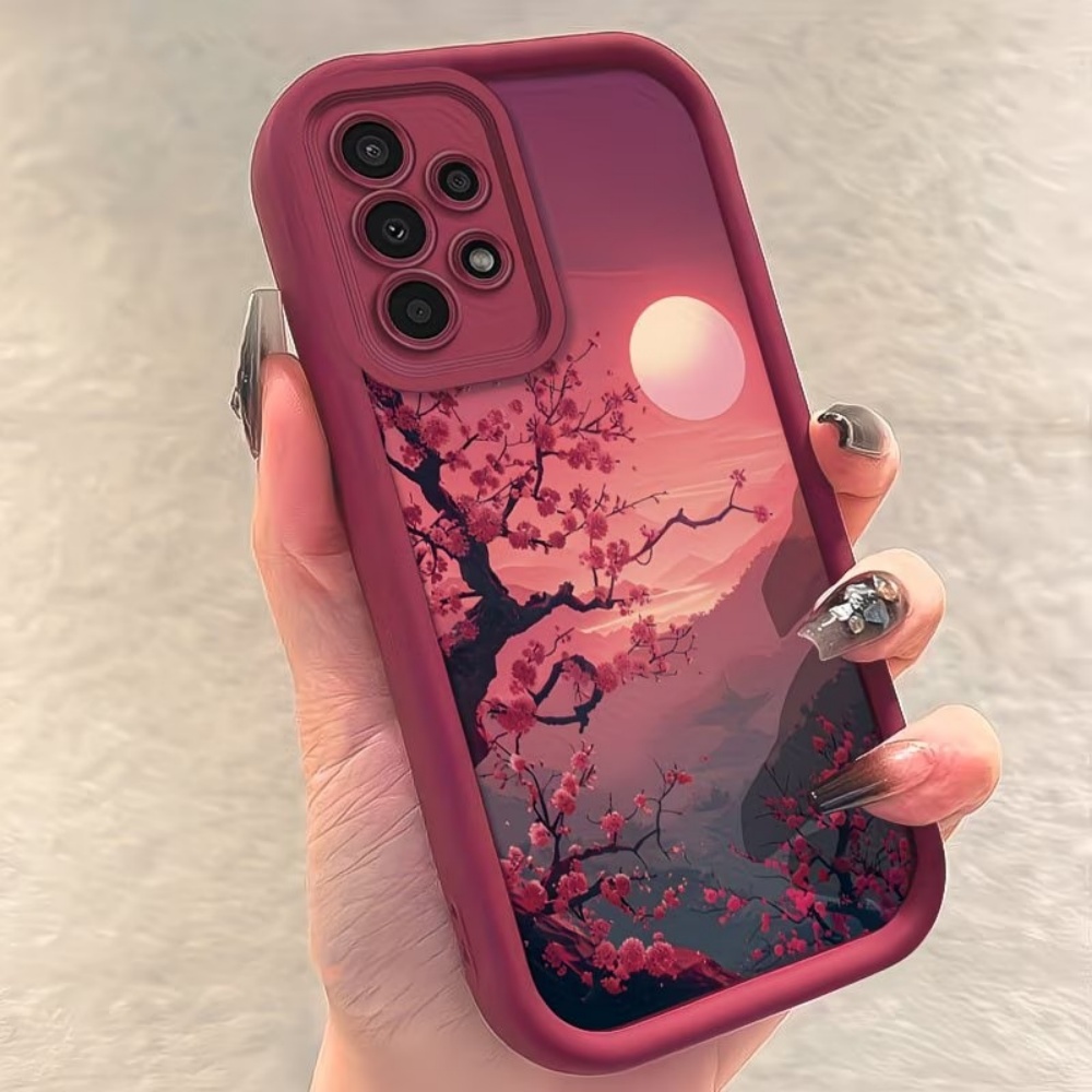 Sunset Mountain Peak Anti-Val  - Phone Cases Red recensie en prijs