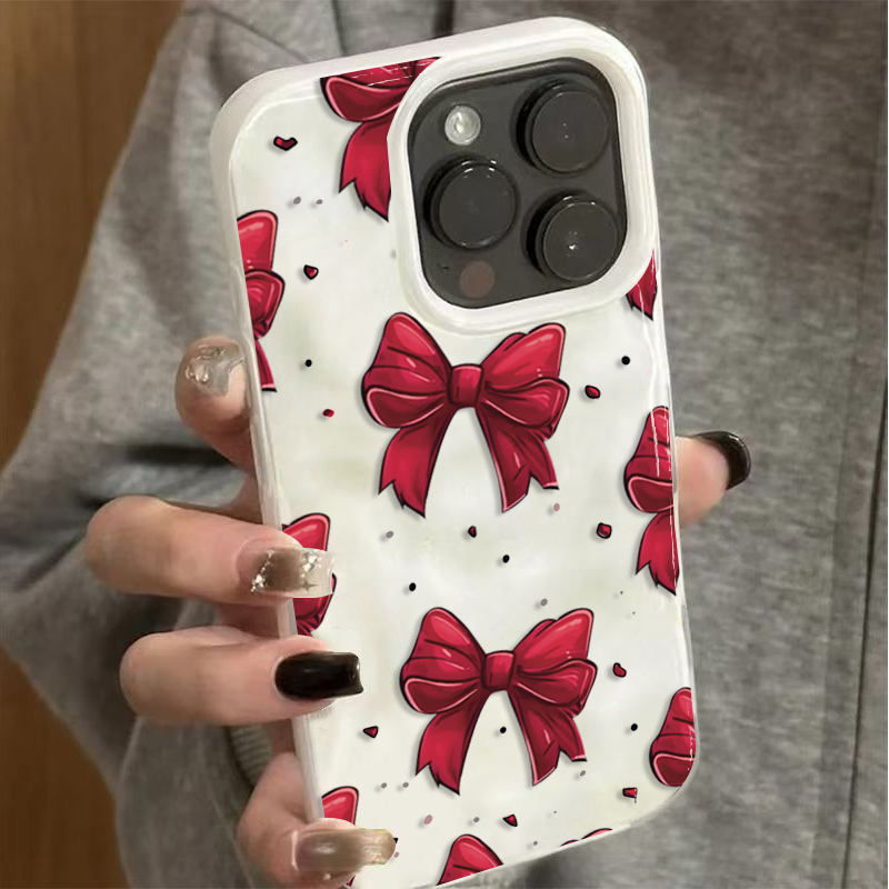 Witte rode strikpatroon telefo - Phone Cases Red recensie en prijs