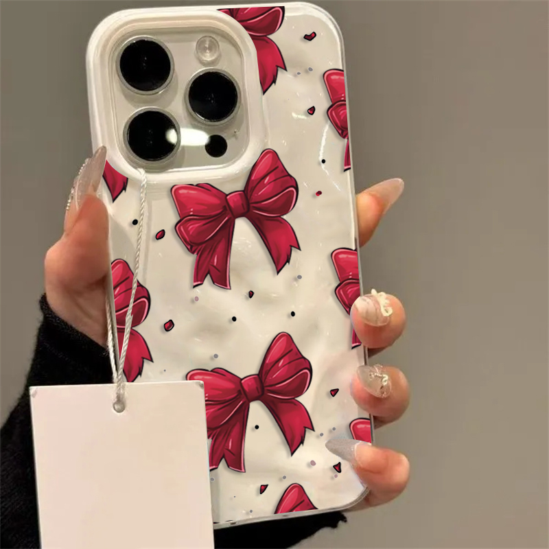 Witte rode strikpatroon telefo - Phone Cases Red recensie en prijs
