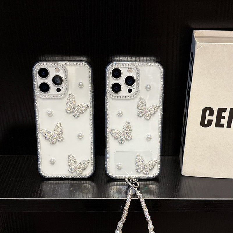 Parel Vlinder Bling Diamond Cl - Phone Cases Loopy recensie en prijs