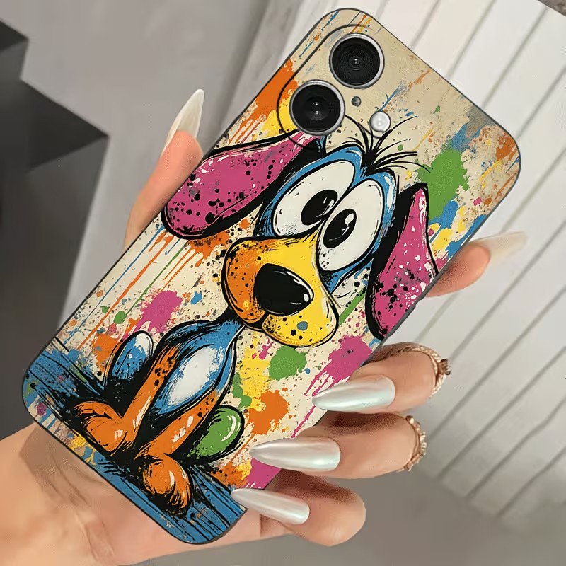 Graffiti gekleurde puppy TPU t - Phone Cases Like Loopy recensie en prijs
