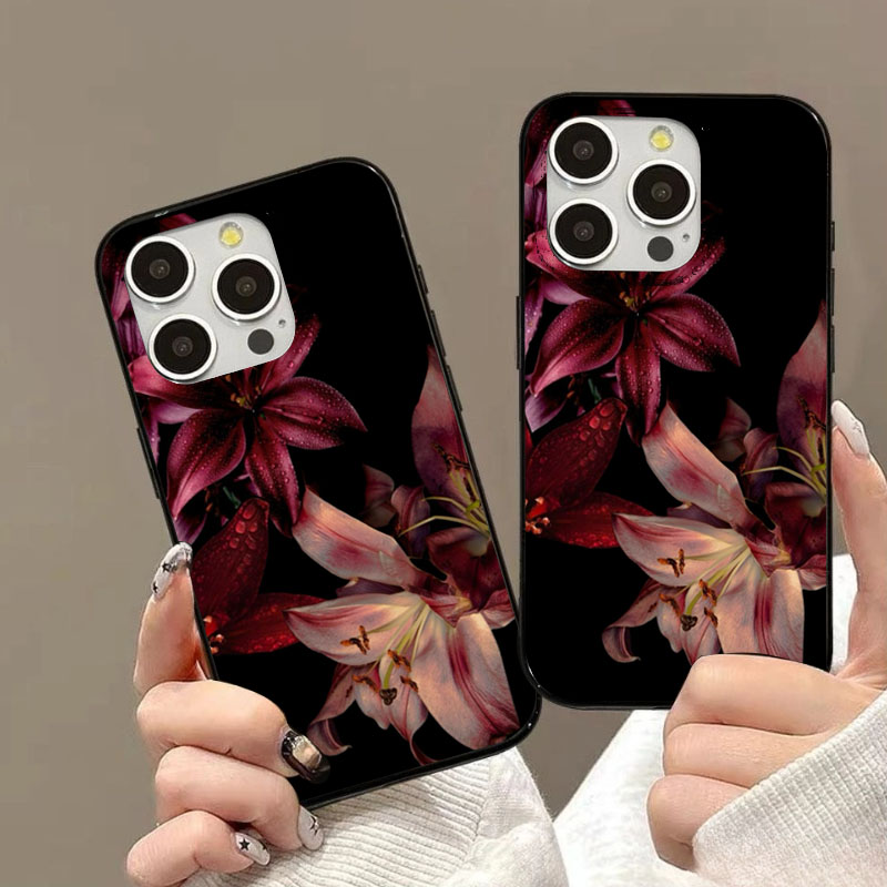 Elegante Rode Lelie Bloem Tele - Phone Cases Red recensie en prijs