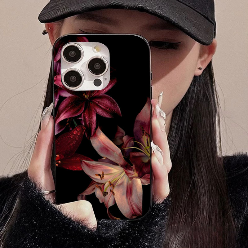 Elegante Rode Lelie Bloem Tele - Phone Cases Red recensie en prijs