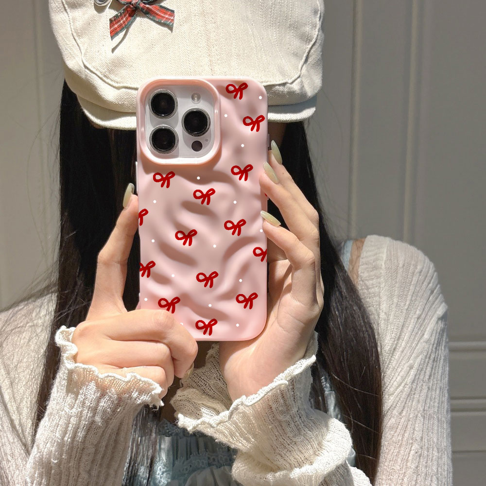 3D Water Ripple Rode Hart Prin - Phone Cases Red recensie en prijs