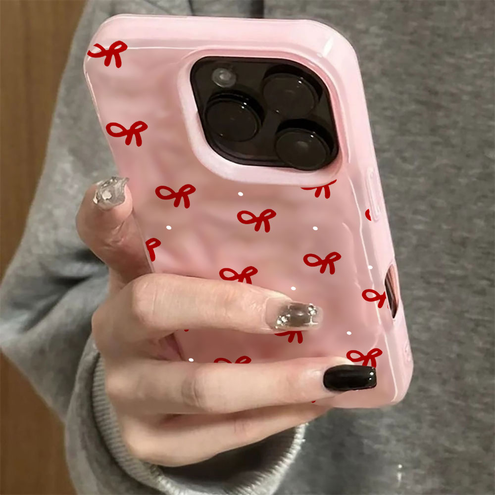 3D Water Ripple Rode Hart Prin - Phone Cases Red recensie en prijs