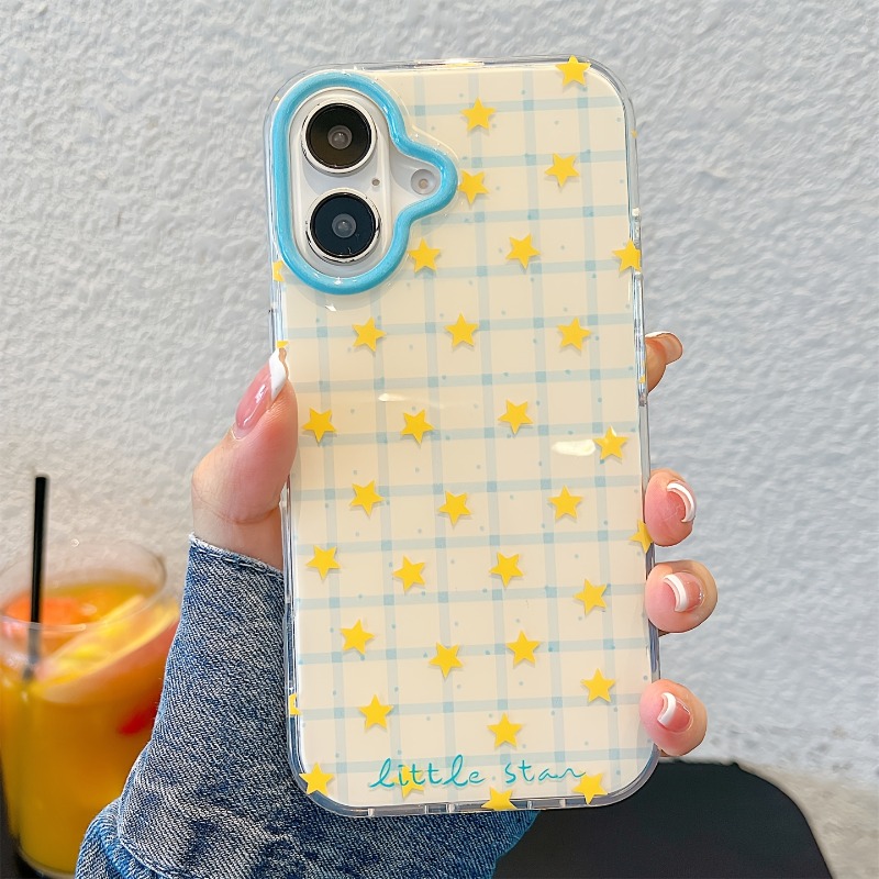 Gele Sterrenruitpatroon Telefo - Phone Cases Yellow recensie en prijs