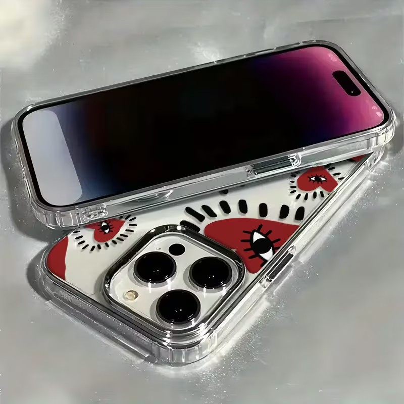 Uniek rood hart oogframe zacht - Phone Cases Red recensie en prijs