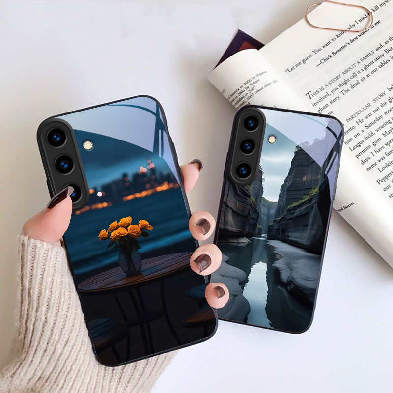 Warme oranje halo boom hoesje  - Phone Cases Orange recensie en prijs