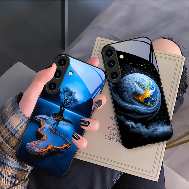 Warme oranje halo boom hoesje  - Phone Cases Orange recensie en prijs