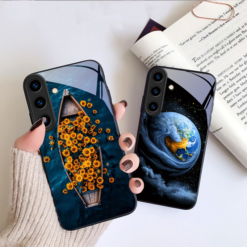 Warme oranje halo boom hoesje  - Phone Cases Orange recensie en prijs