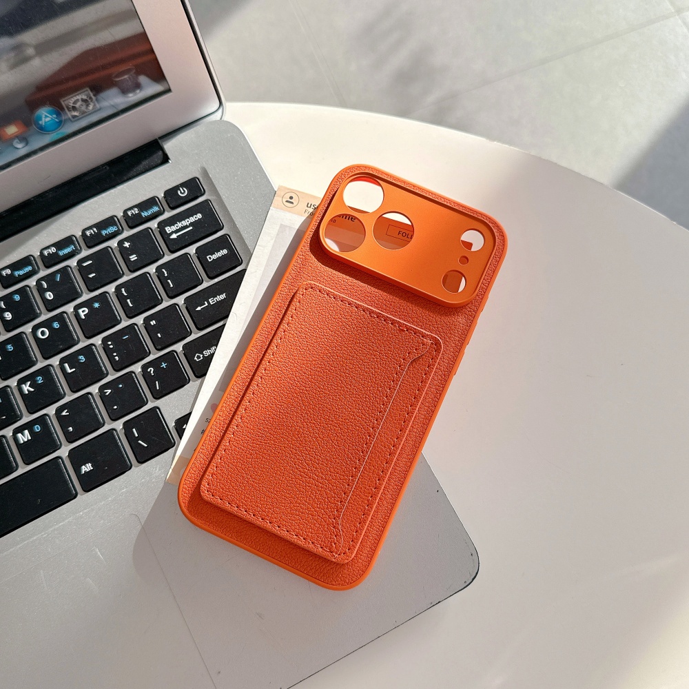 Luxe Geavanceerde Oranje Leder - Phone Cases Orange recensie en prijs