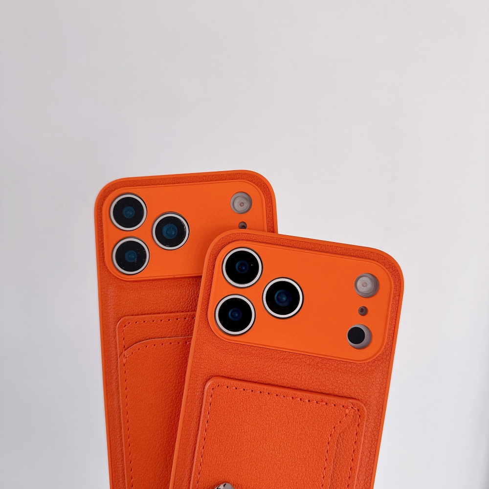 Luxe Geavanceerde Oranje Leder - Phone Cases Orange recensie en prijs