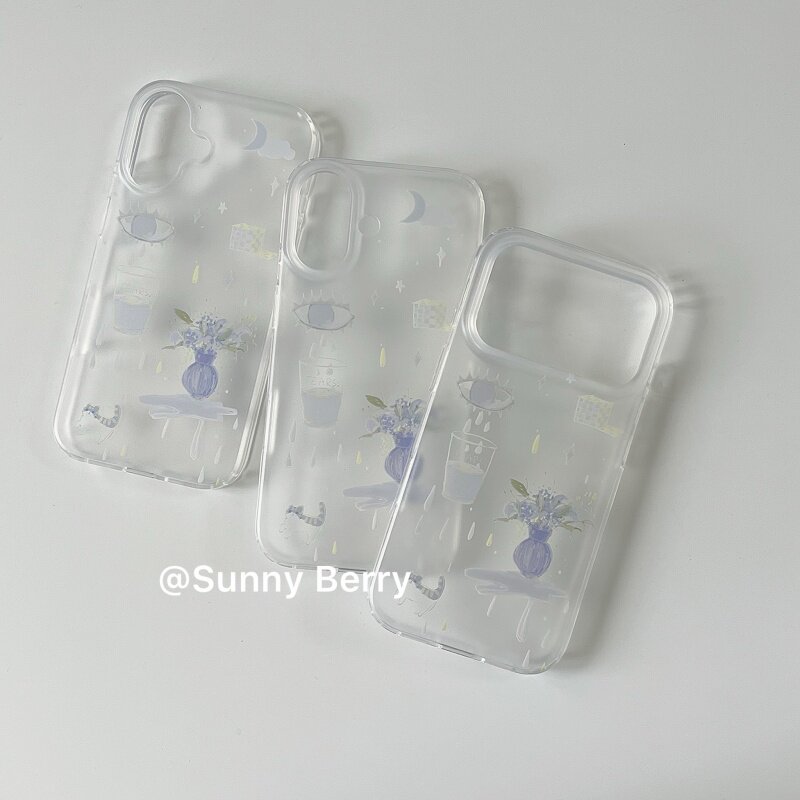 Koreaanse Ins Blue Tear Vase I - Phone Cases Korea recensie en prijs