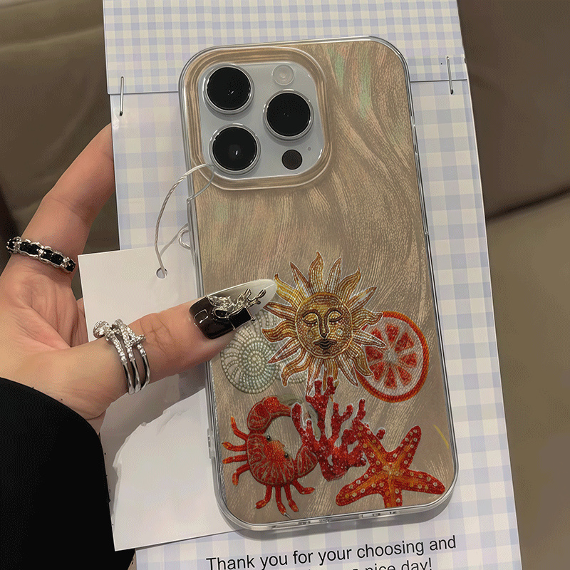IJstextuur Oceaan Rood koraal  - Phone Cases Red recensie en prijs