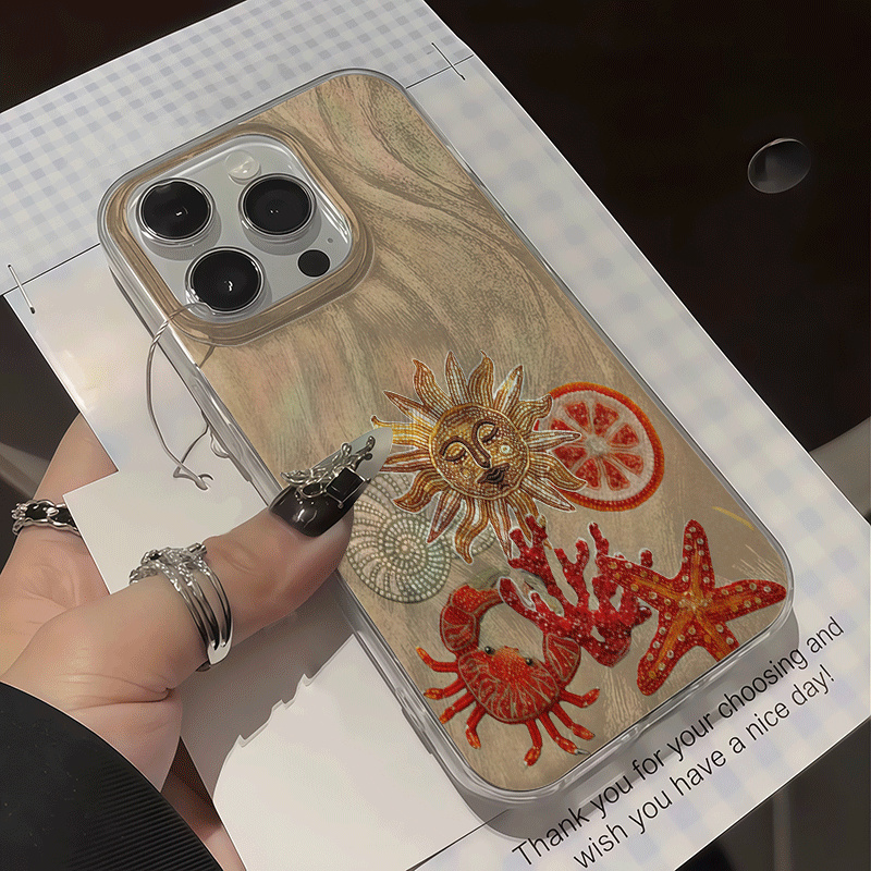IJstextuur Oceaan Rood koraal  - Phone Cases Red recensie en prijs