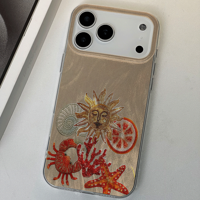 IJstextuur Oceaan Rood koraal  - Phone Cases Red recensie en prijs