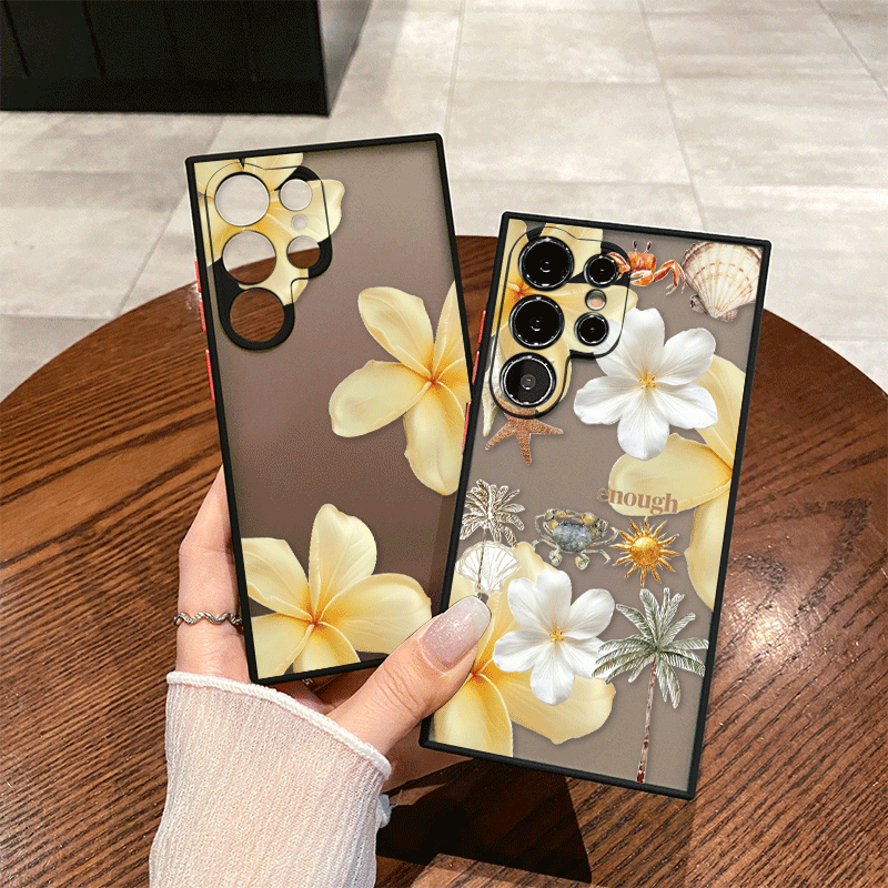 Zomerse gele bloemenprint tele - Phone Cases Yellow recensie en prijs